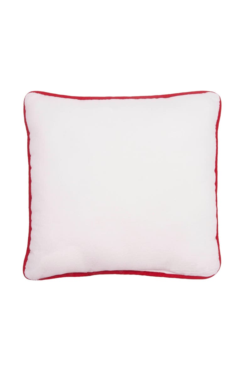 C&F Home "Red White & Blue" USA Flag Mini Accent Pillow, 10" x 10", Alternate, color, Red