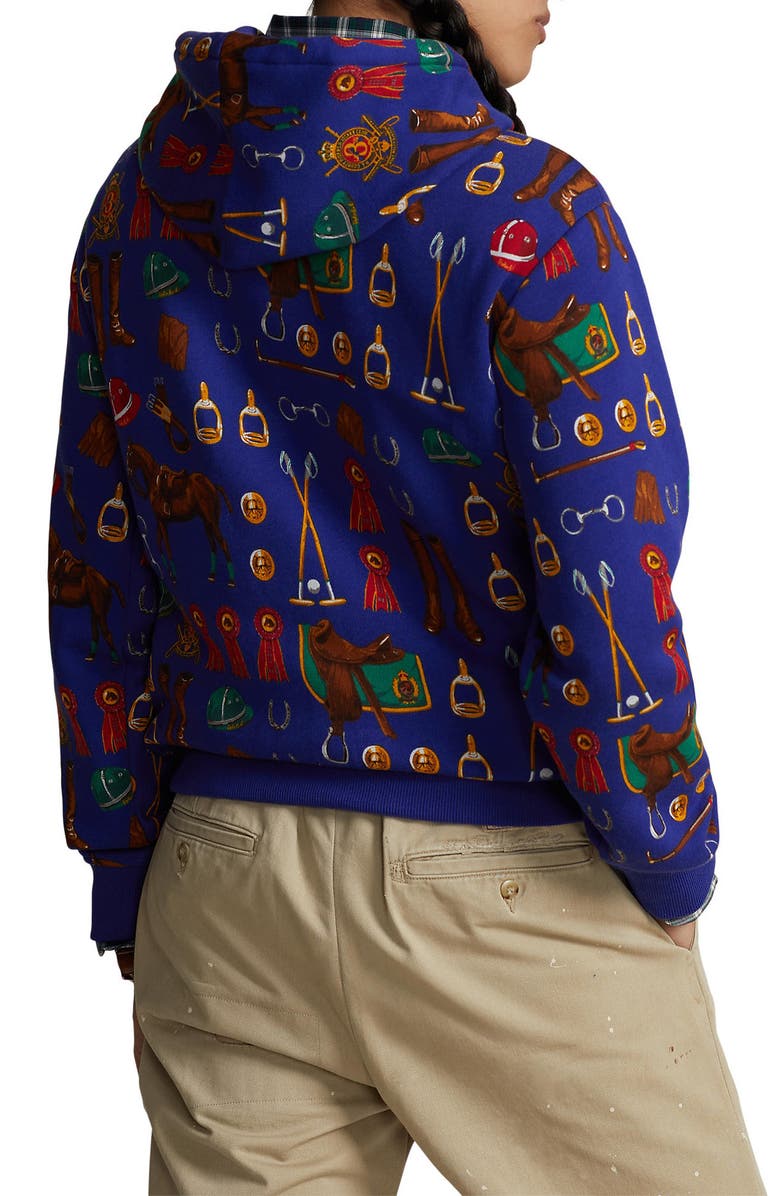 Polo Ralph Lauren Equestrian Print Hoodie, Alternate, color,