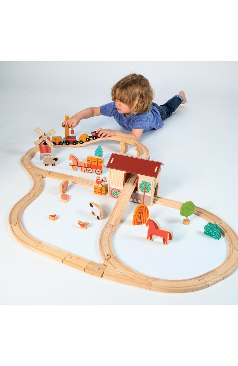 Mentari Farmyard Train Set, Alternate, color, Multi-Color