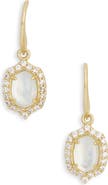 Kendra Scott Daphne Crystal Pavé Frame Mother-of-Pearl Drop Earrings