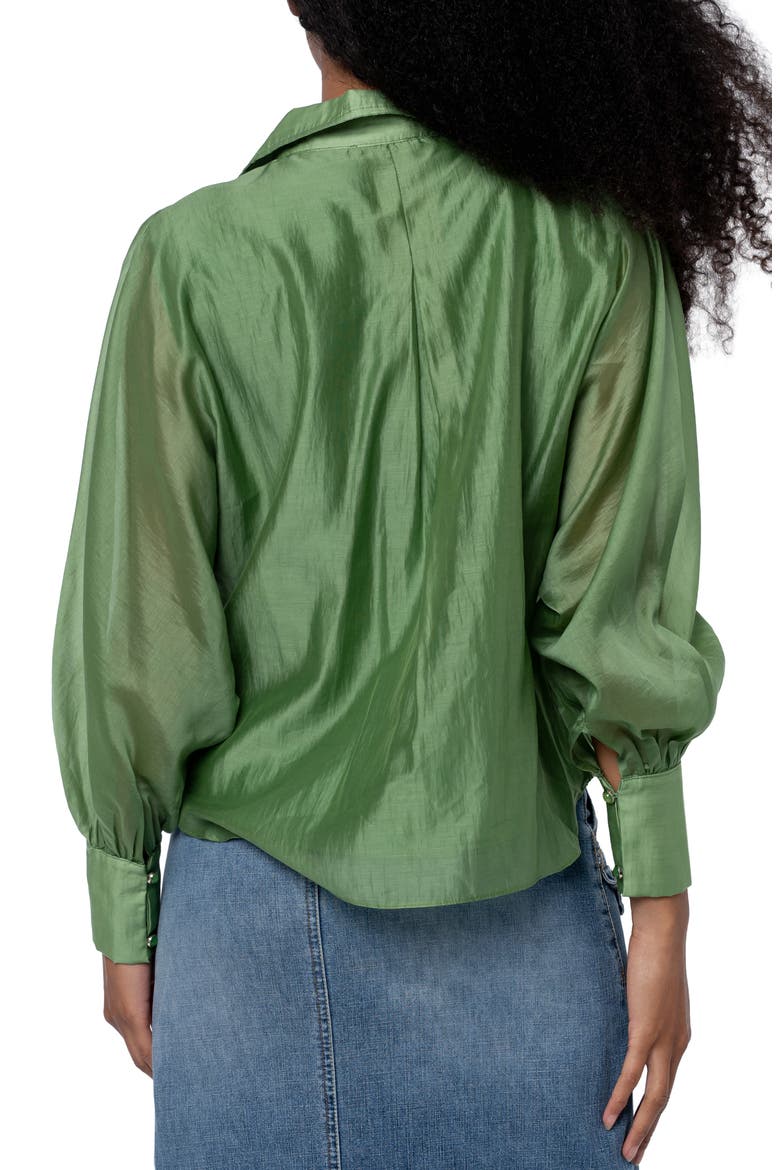 Georgina Quarter Zip Top, Alternate, color, IVY GREEN