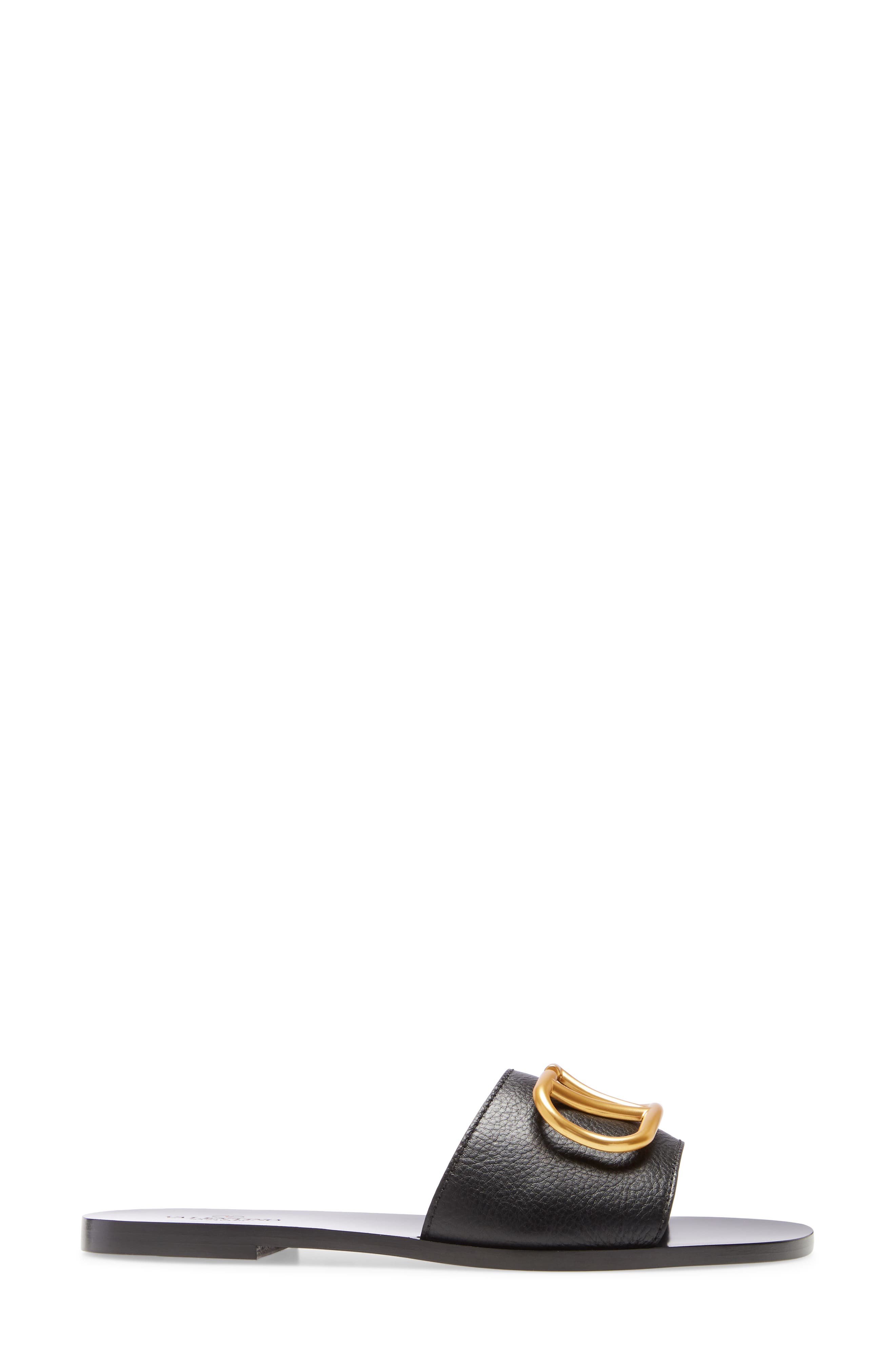 VLOGO Slide Sandal, Alternate, color, BLACK