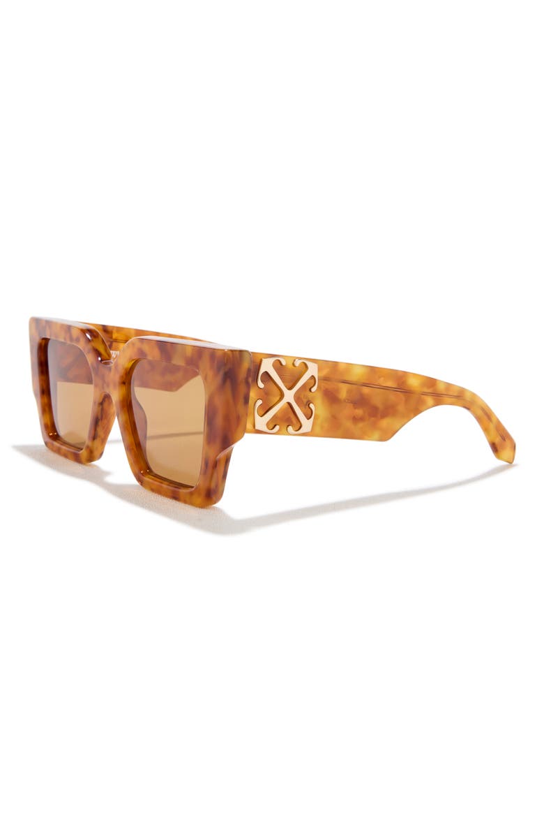 Catalina 55mm Square Sunglasses, Alternate, color, LIGHT HAVANA CAMEL