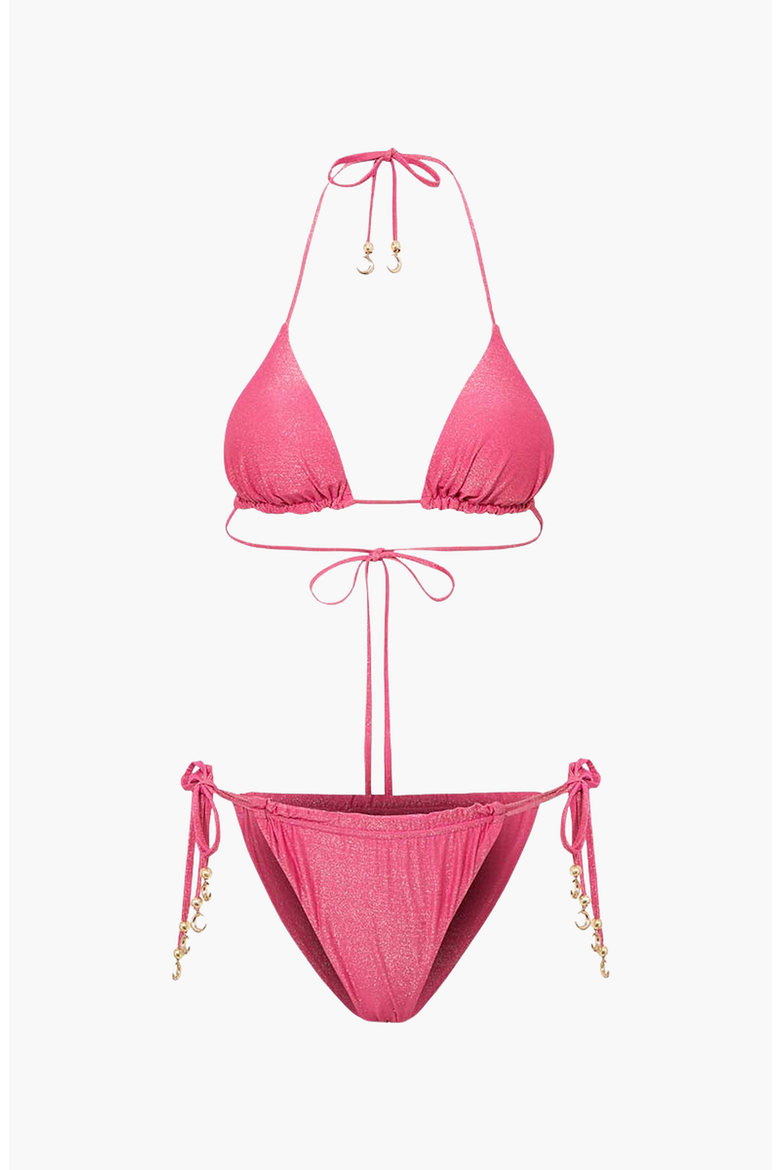 ICON BIKINI, Alternate, color, Metallic Pink