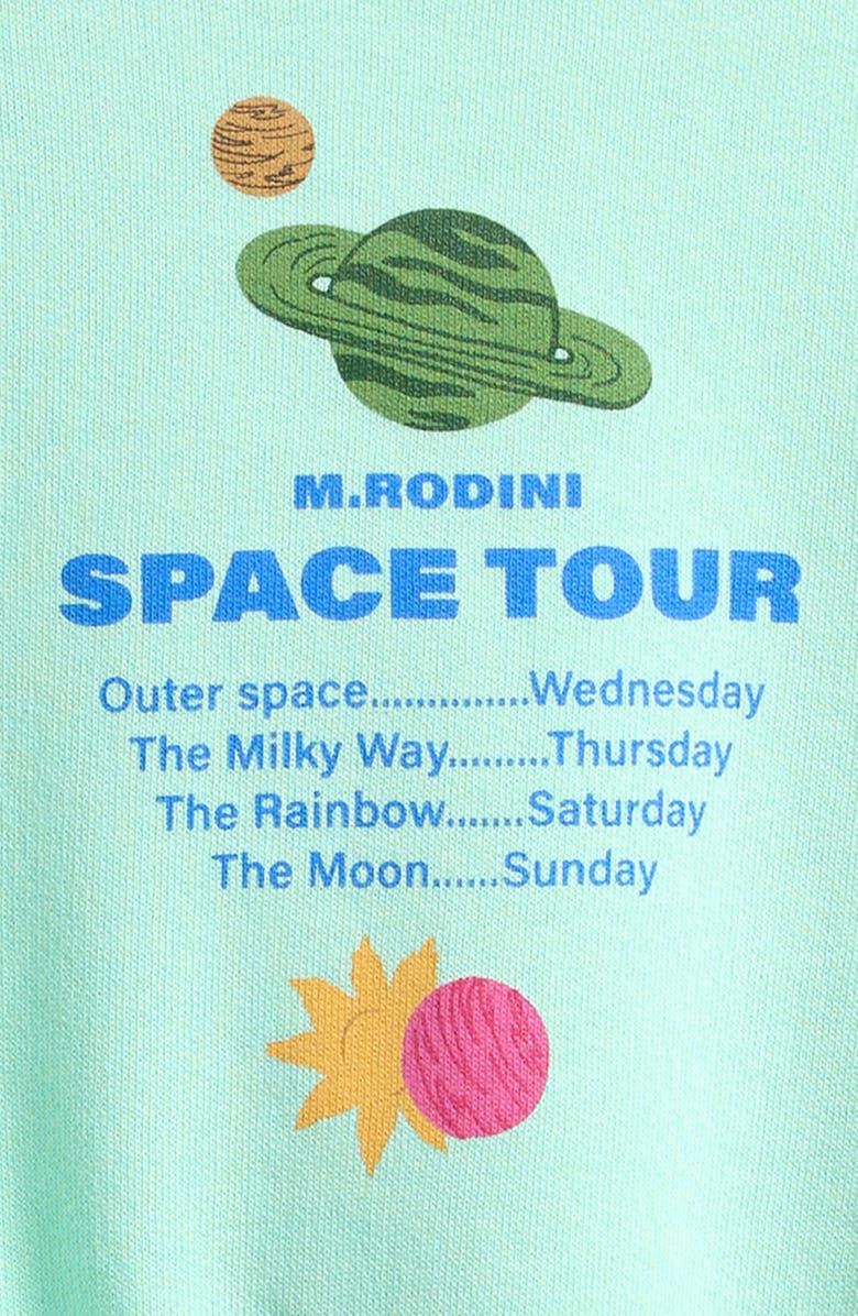 Mini Rodini Space Tour Sweatshirt, Alternate, color, Blue
