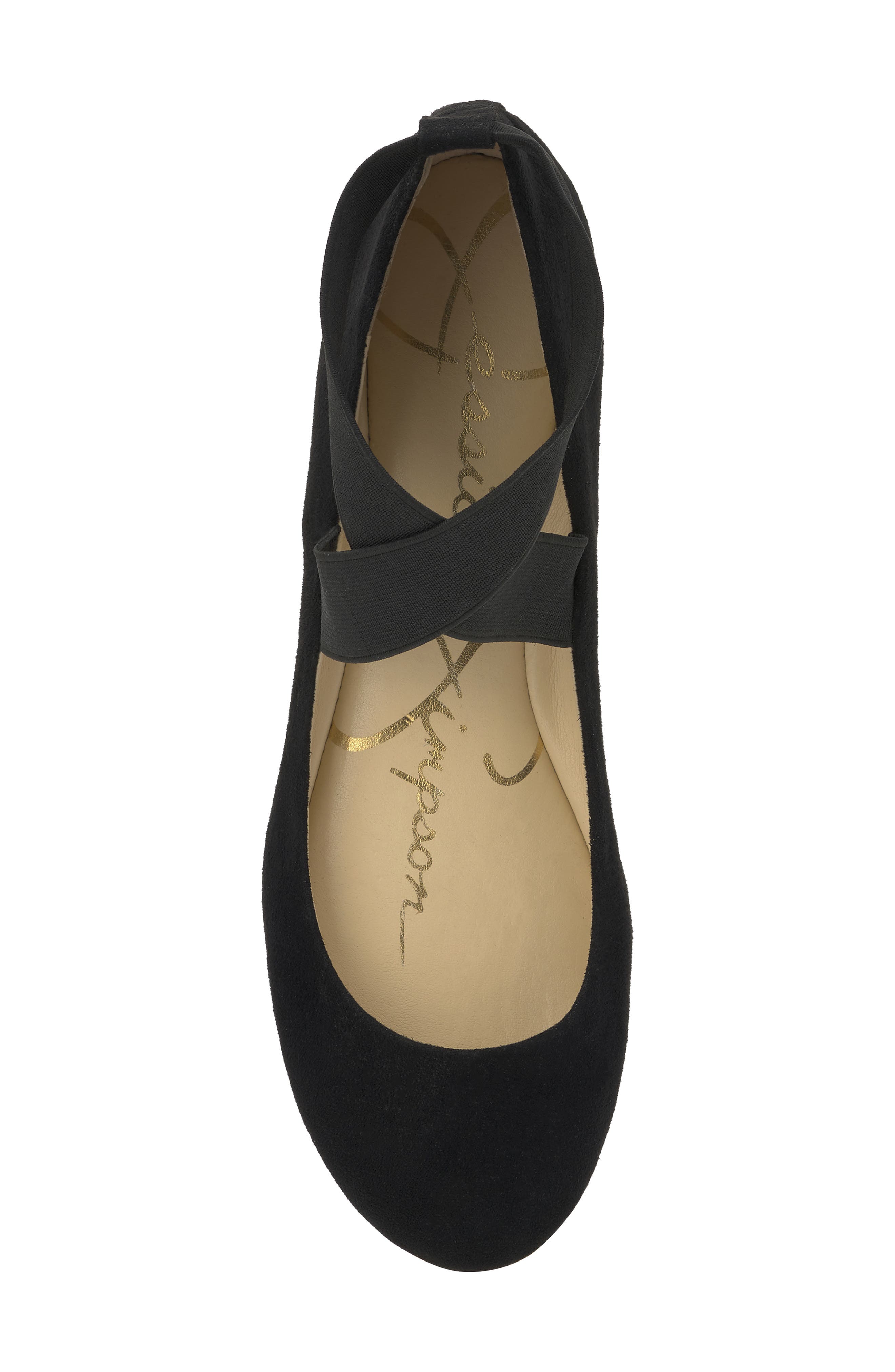 Jessica Simpson Mandayss Ankle Strap Ballet Flat, Alternate, color, Black 02