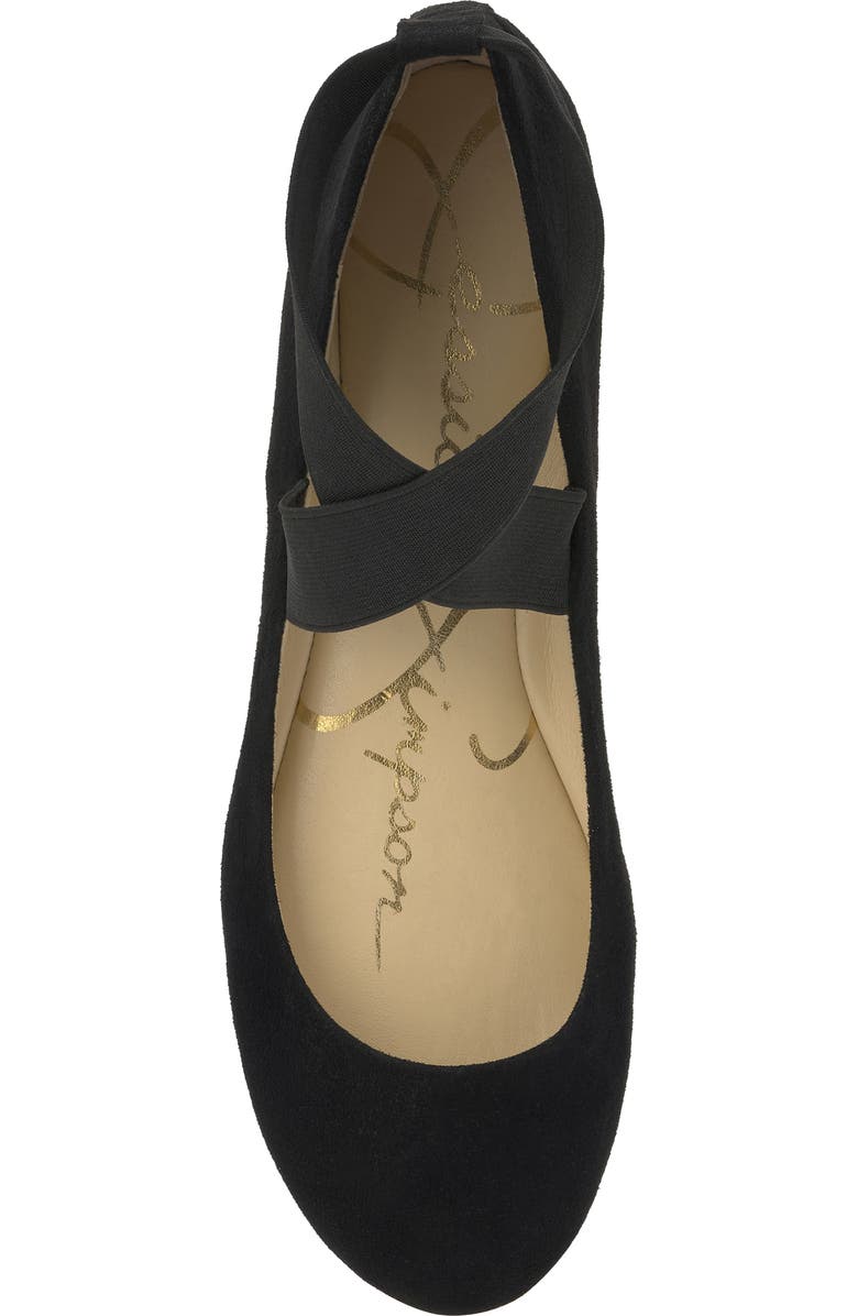 Jessica Simpson Mandayss Ankle Strap Ballet Flat, Alternate, color, Black 02