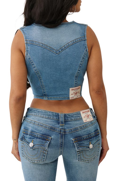 True Religion Denim Vest In Blue