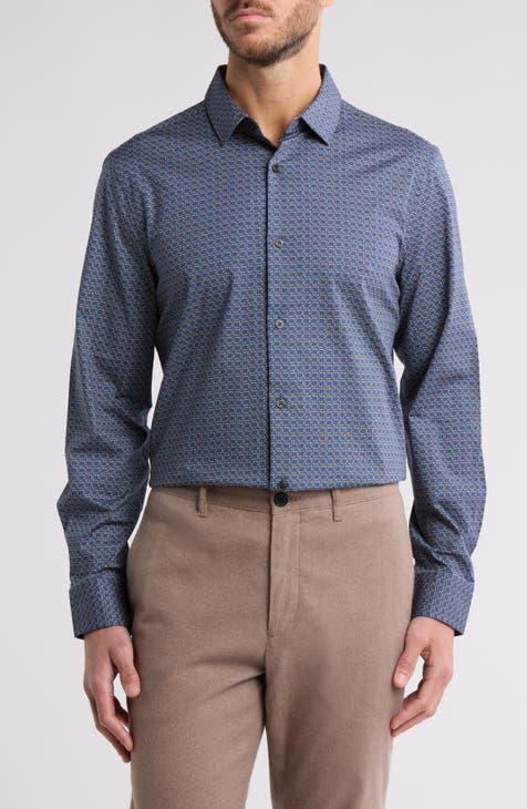 Stretch Button-Up Shirt