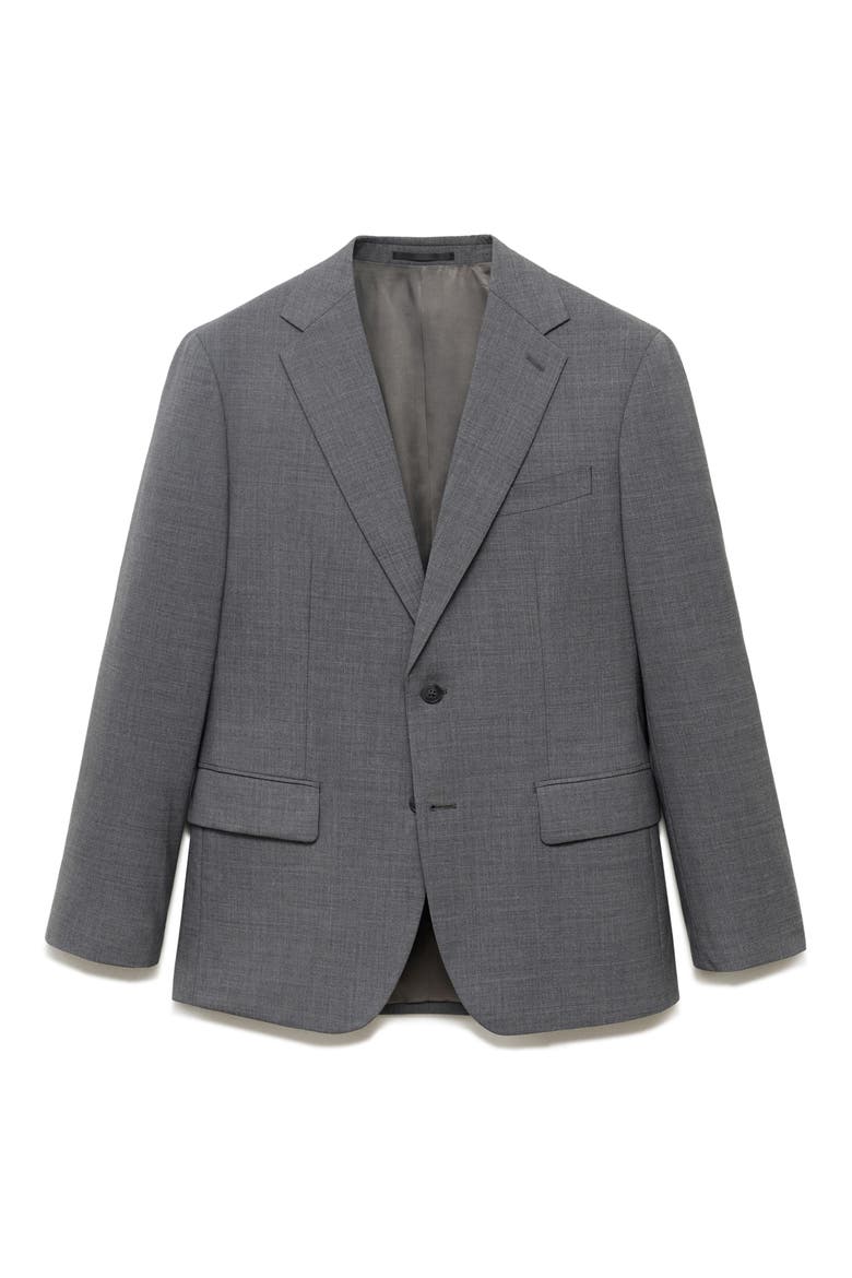 Turin Solid Wool Sport Coat, Alternate, color, GREY