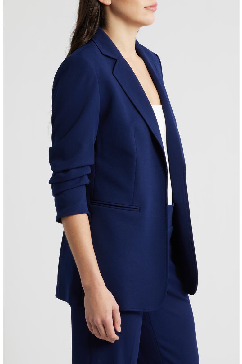Scrunch Sleeve Open Front Jacket, Alternate, color, DISTANT MOUNTAIN
