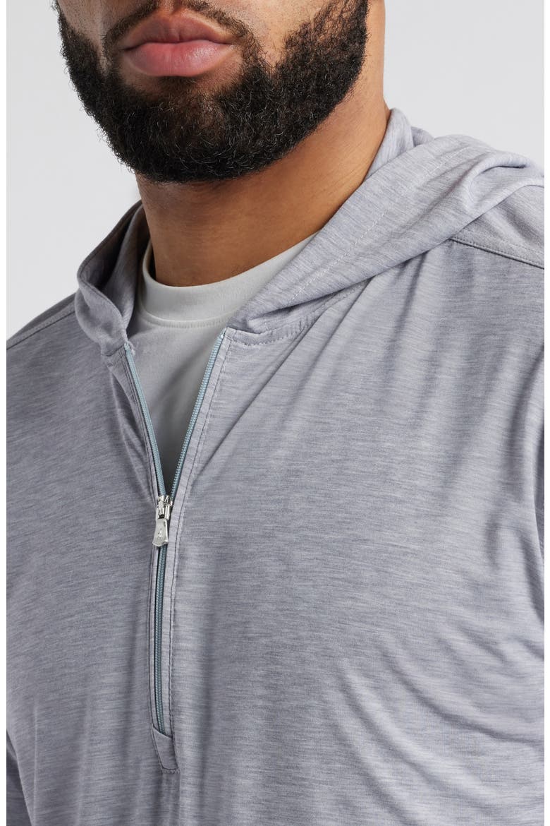 Welsey Performance Half Zip Hoodie, Alternate, color, SEAL