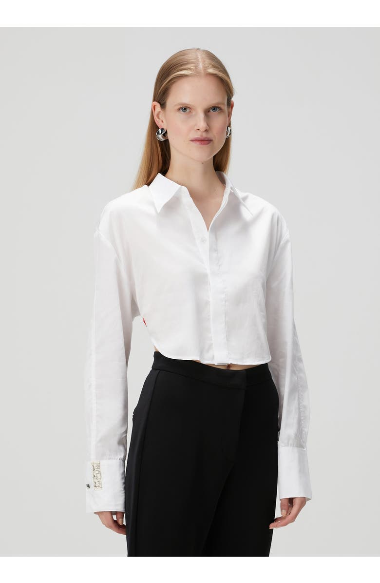 PCFG Pure Cotton Crop Shirt, Alternate, color, White