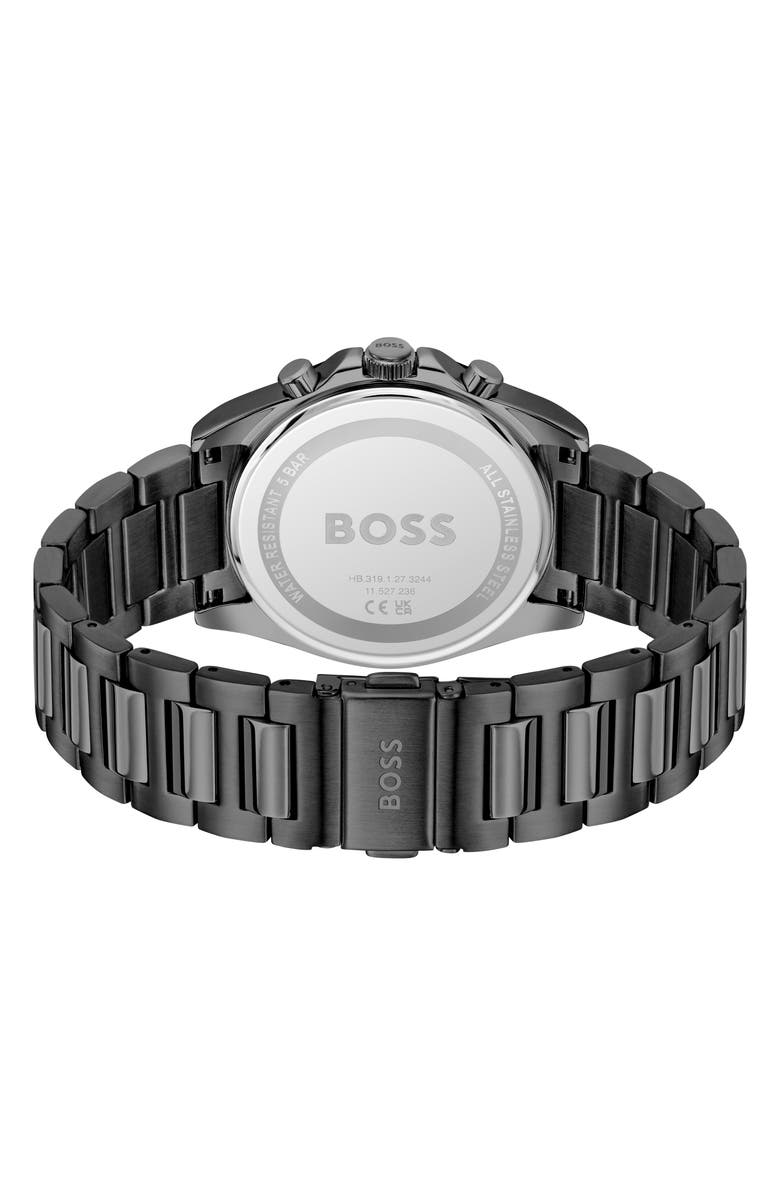BOSS Strike Chronograph Bracelet Watch, 41mm, Alternate, color, Turquoise