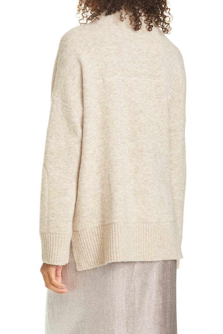 Oversize Turtleneck Sweater, Alternate, color, OATMEAL/AVOINE
