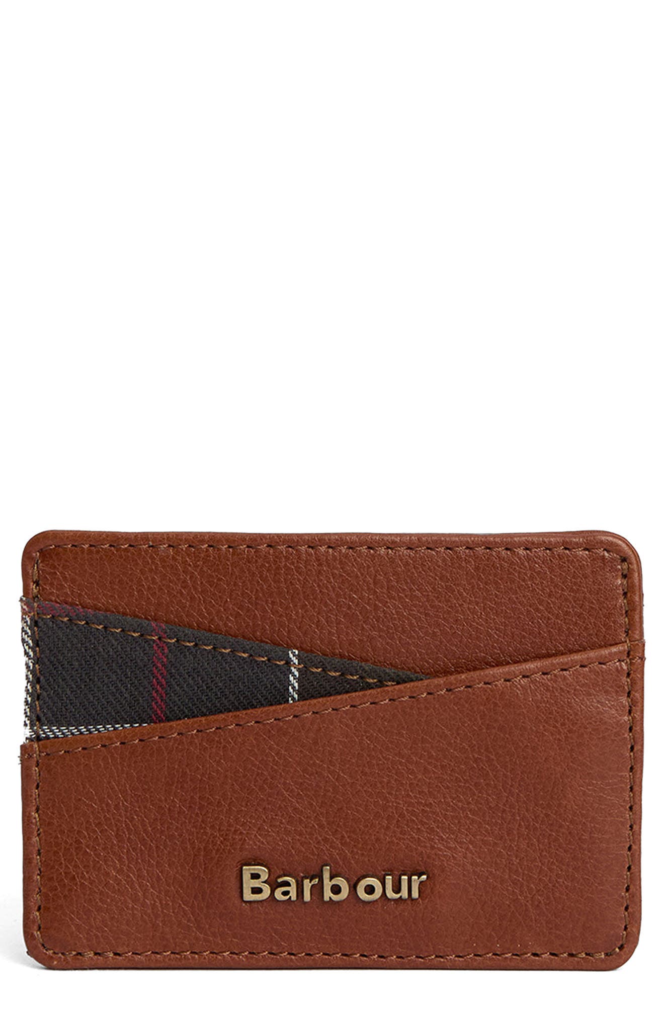 Barbour Katrine Leather Card Case, Main, color, 