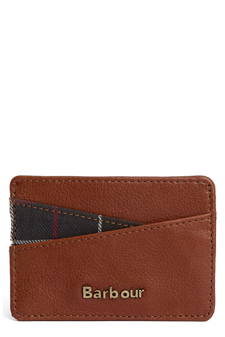 Katrine Leather Card Case, Main, color, BROWN