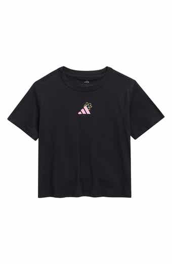 adidas Kids' Floral Logo Graphic T-Shirt