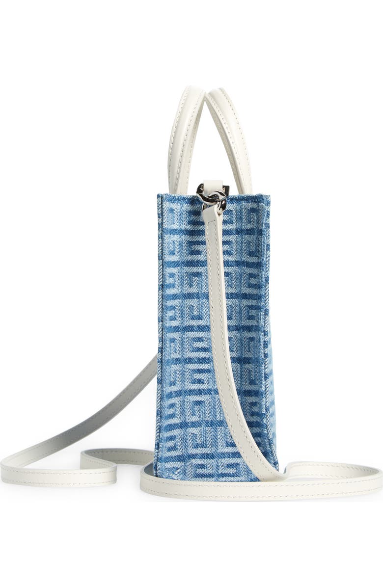 Givenchy Mini 4G Denim G-Tote, Alternate, color,