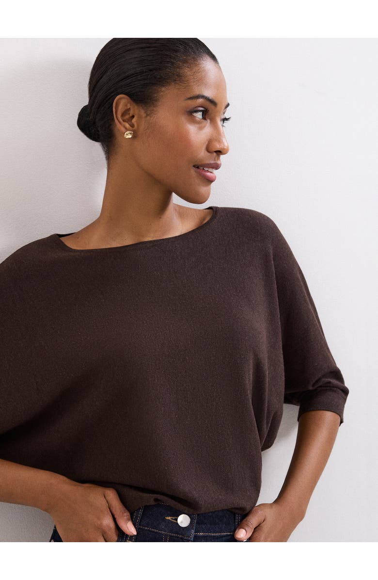 Phase Eight Cristine Knit Sweater, Alternate, color, Brown