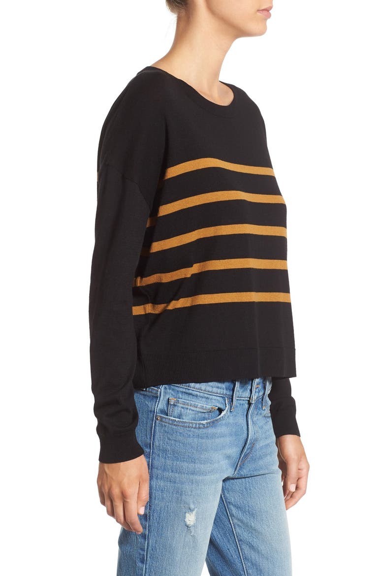 Stripe Pullover, Alternate, color, BLACK KALEE STRIPE