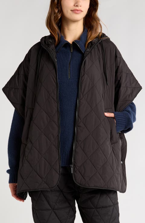 Full Zip Quilted Cape