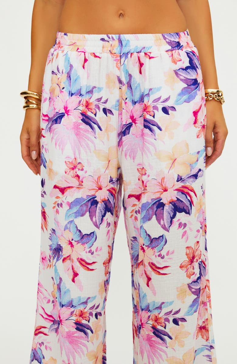 Beach Riot Hampton Wide Leg Cover-Up Pants, Alternate, color, 