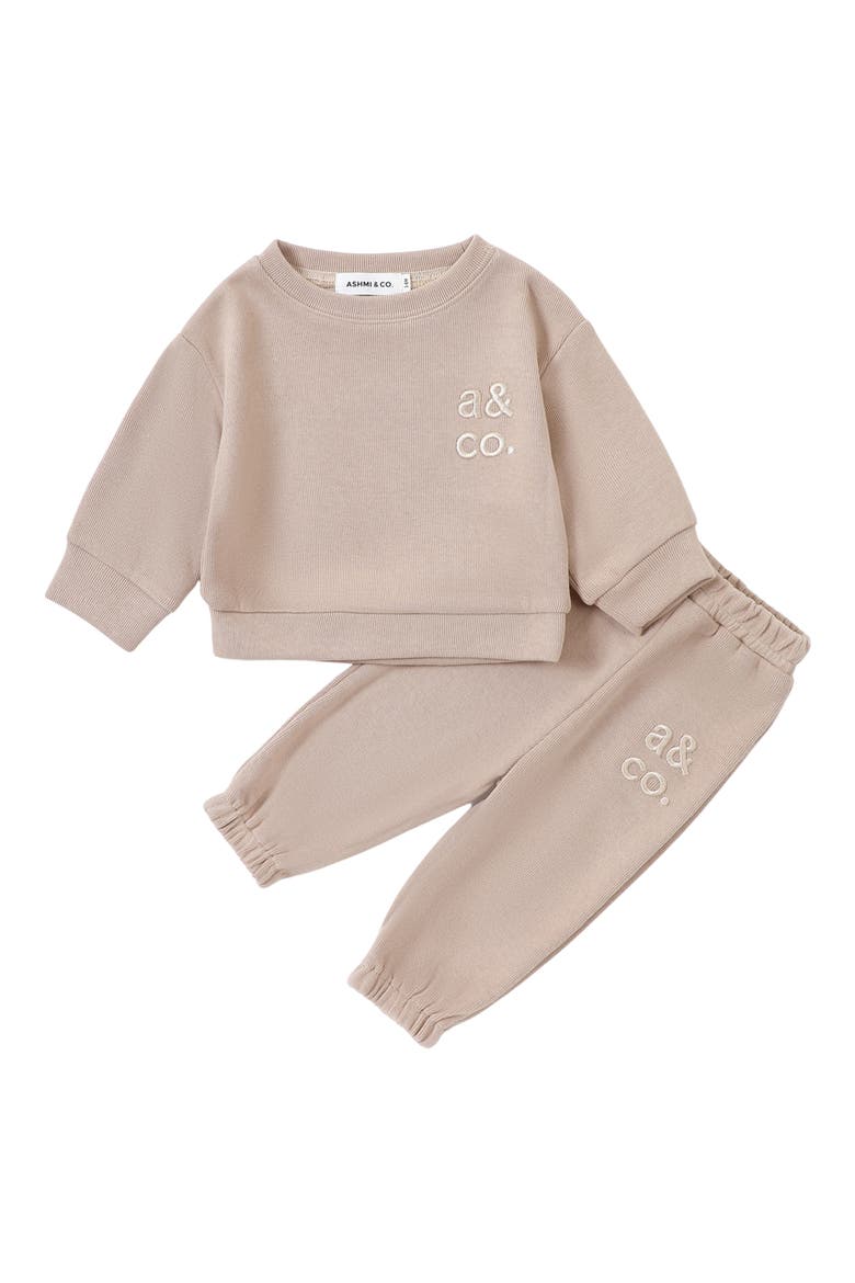 Sweatshirt & Sweatpants Set, Main, color, KHAKI