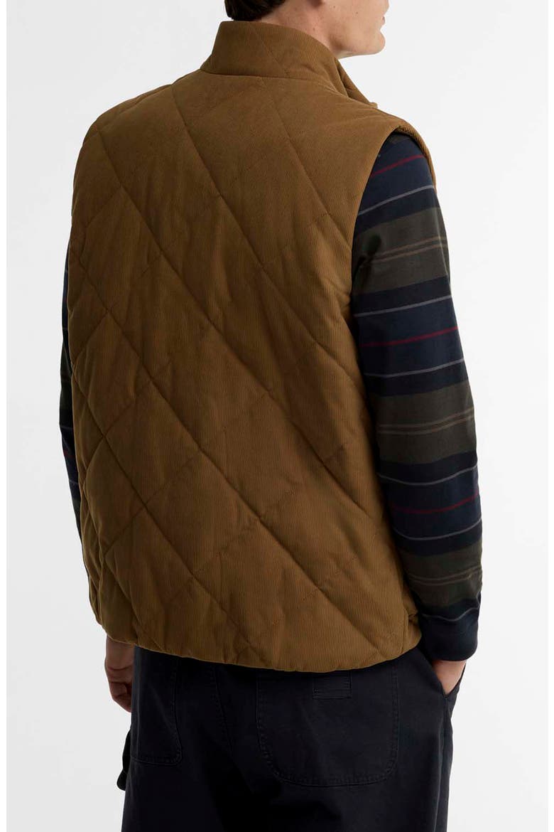 Corden Quilted Gilet, Alternate, color, DARK SANDSTONE
