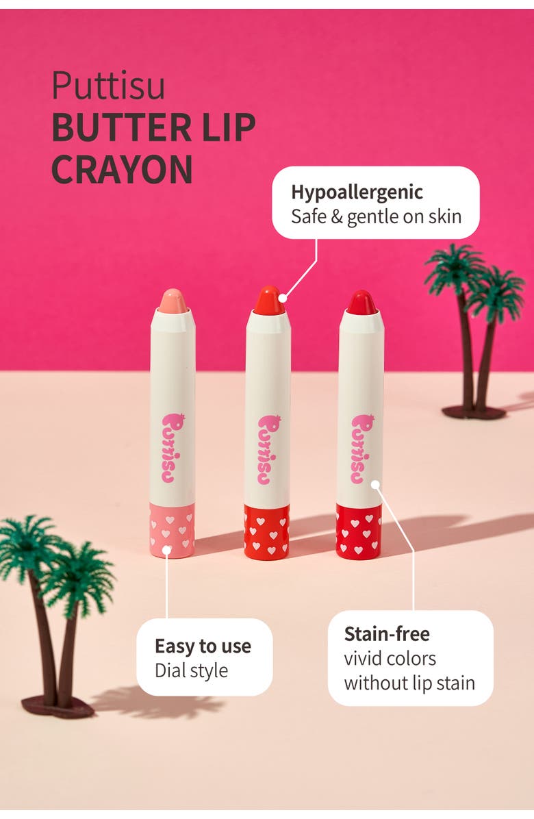 Puttisu Butter Lip Crayon, Alternate, color, Cherry Punch