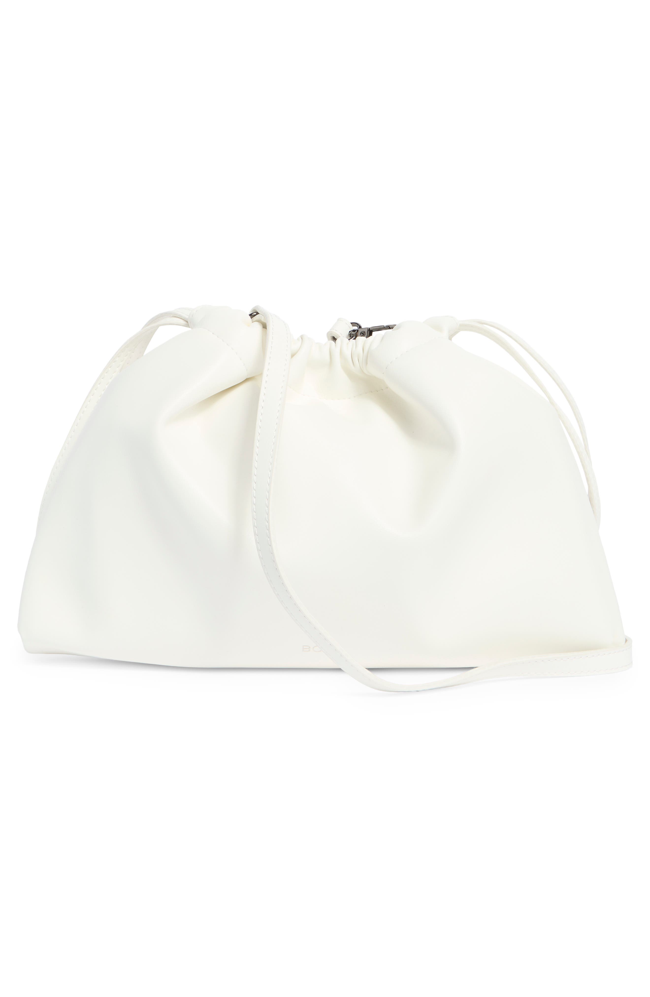 Drawstring Clutch, Alternate, color, POWDER