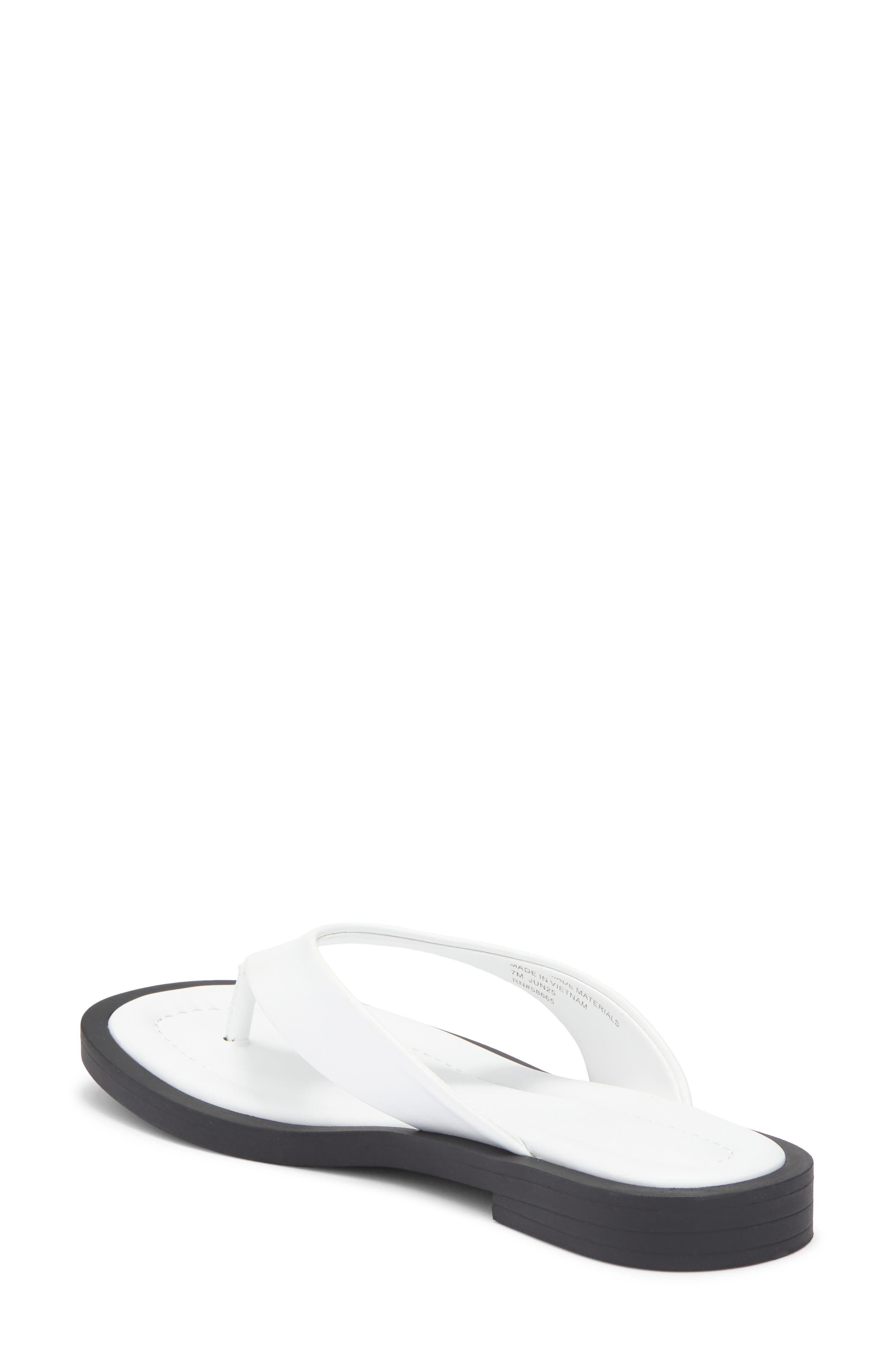 NORDSTROM RACK Coco Flat Sandal, Alternate, color, White