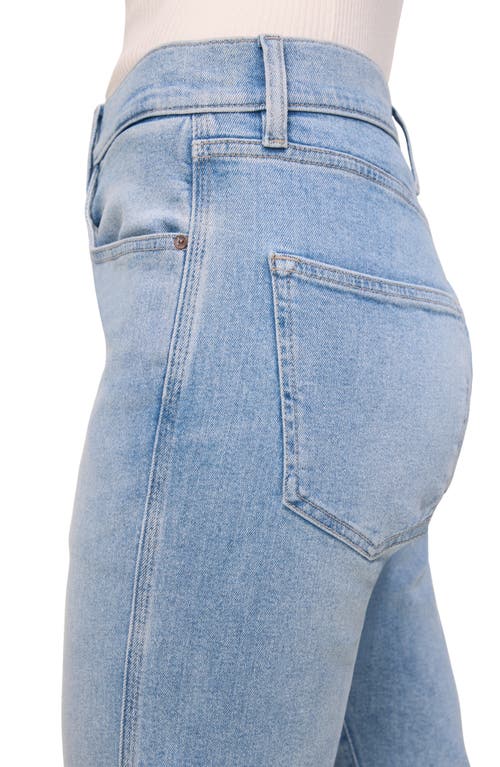 Warp & Weft Warp+weft Bze Mid Rise Slim Straight Leg Jeans In Outta Sight