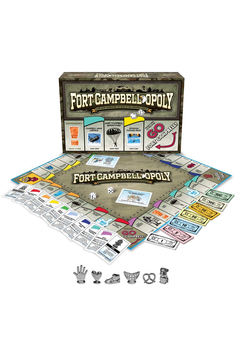 Fort Campbell Opoly Board Game, Alternate, color, Multicolored