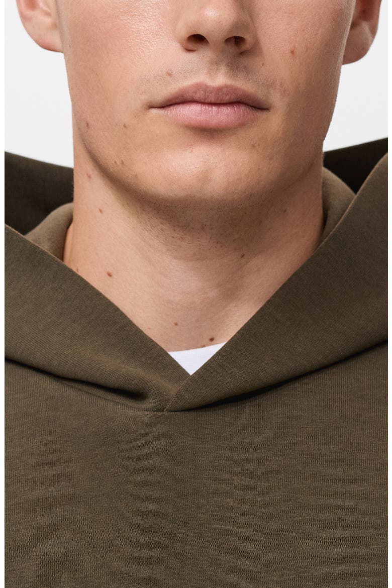 Regular Fit Fleece Hoodie, Alternate, color, OLIVE GREEN