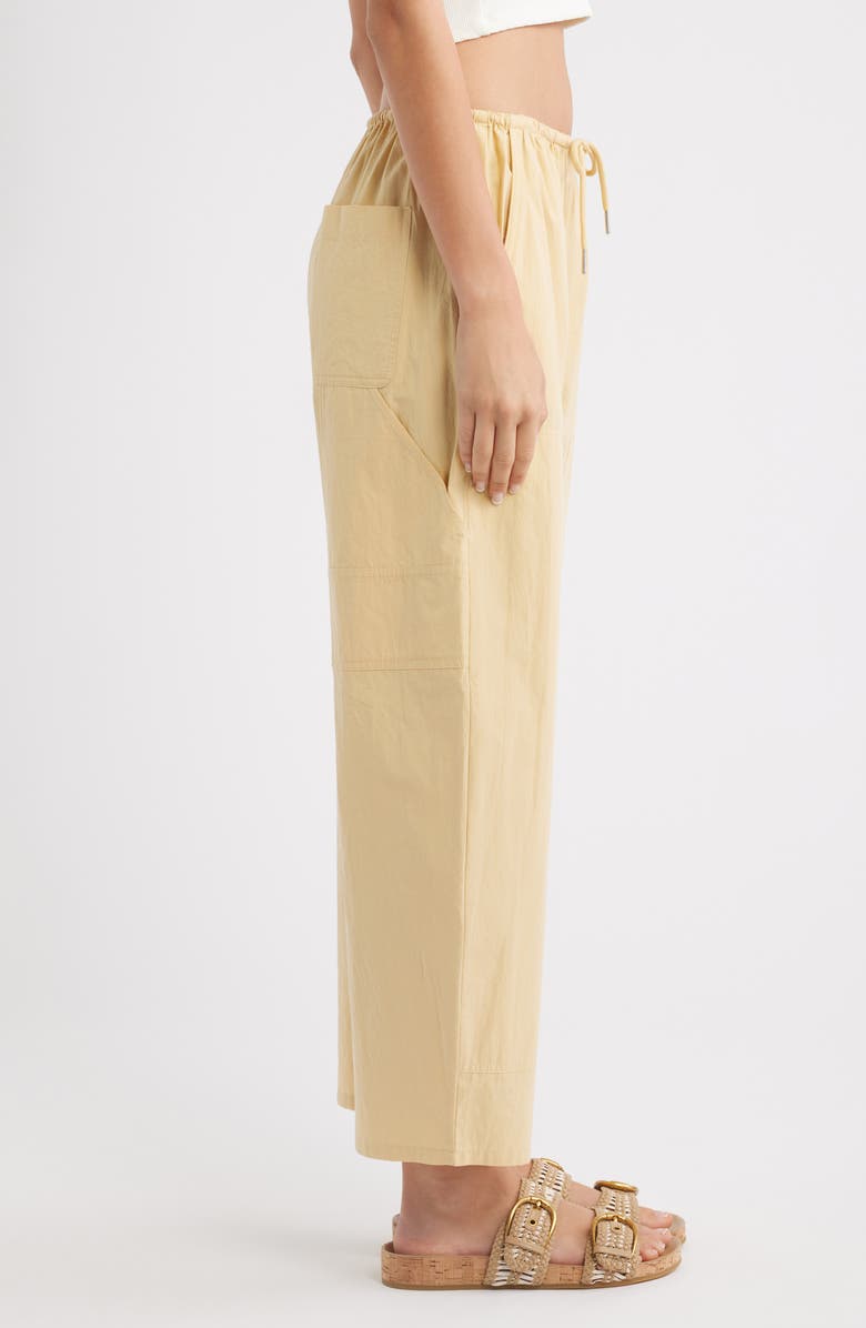 Pistola Theo Cotton Drawstring Pants, Alternate, color, Light Tumeric