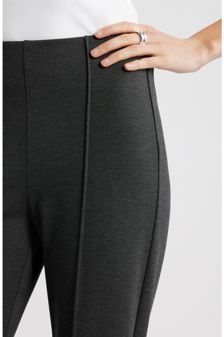 Pull-On Ponte Trousers, Alternate, color, GREY HEATHER
