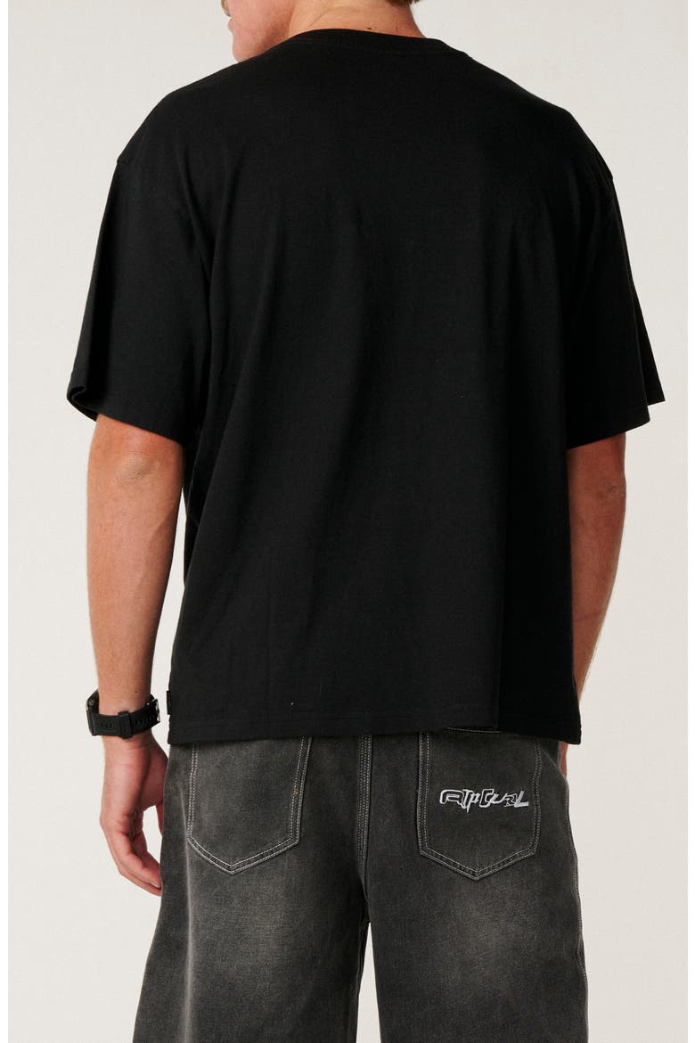 Archive 69 Panel Cotton T-Shirt, Alternate, color, BLACK