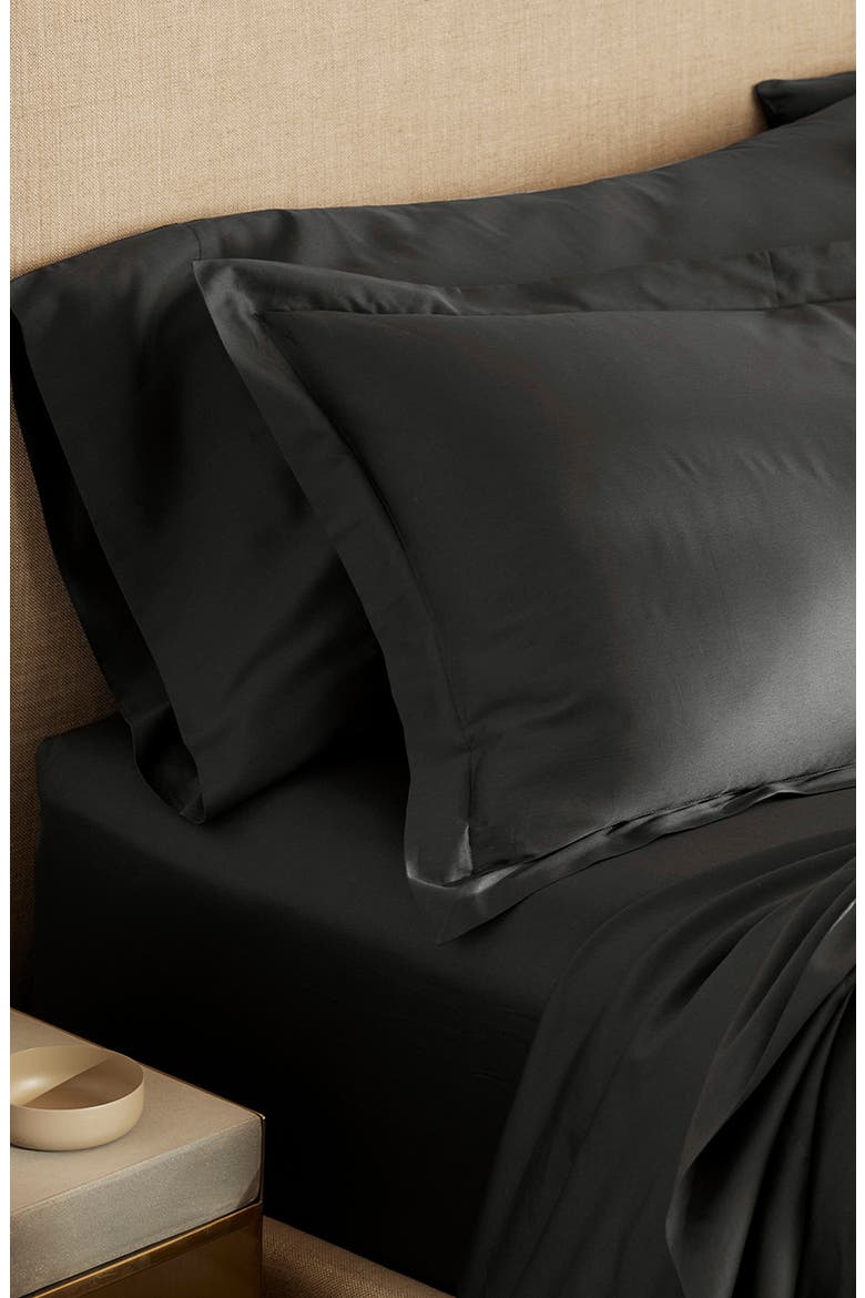 Signature Hemmed Duvet Set, Alternate, color, NIGHT