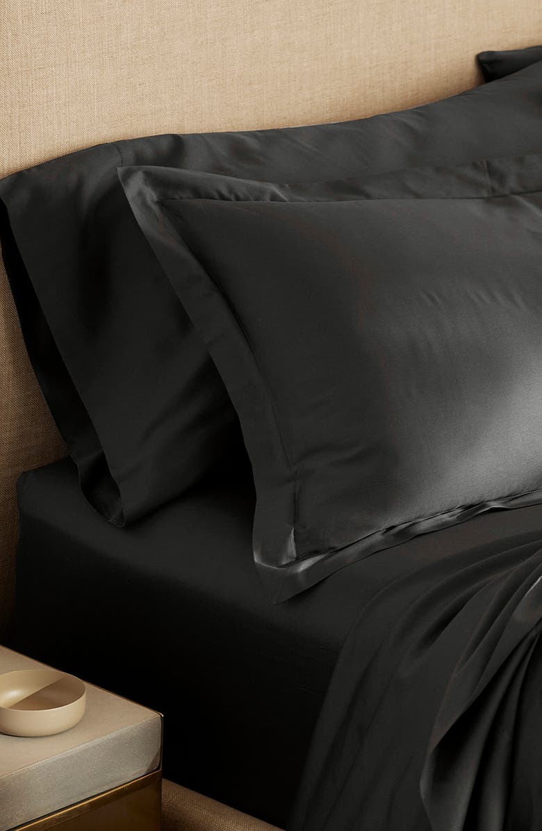 Boll & Branch Signature Hemmed Duvet Set, Alternate, color, Night