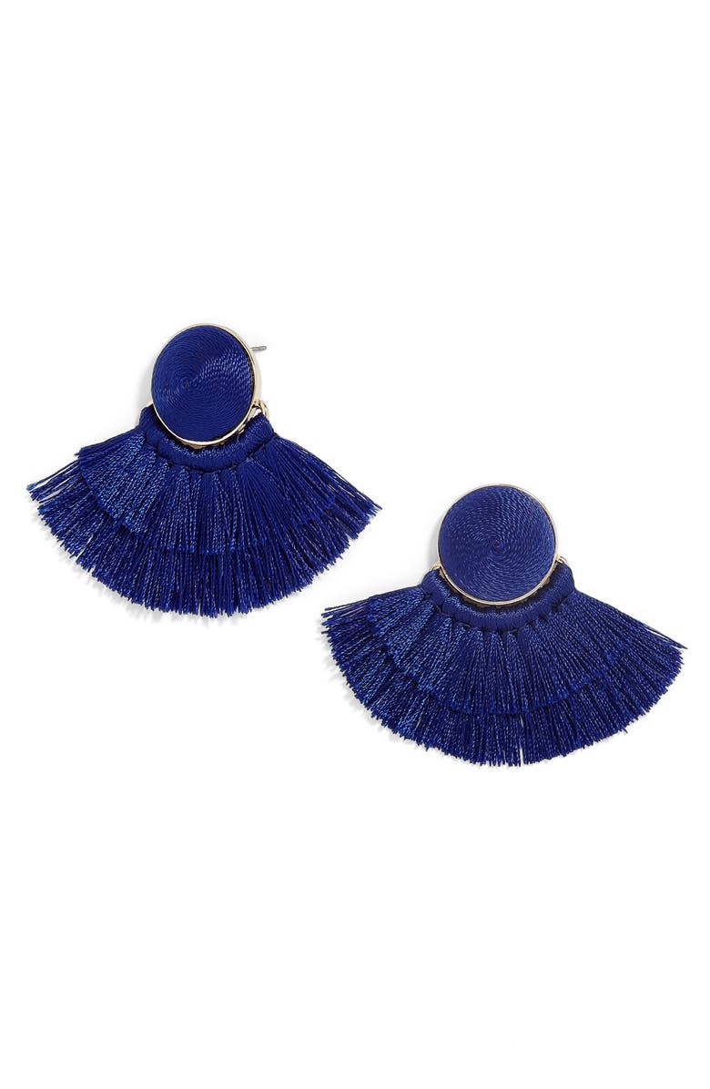 BaubleBar Martina Chubby Deco Fringe Drop Earrings, Main, color, 