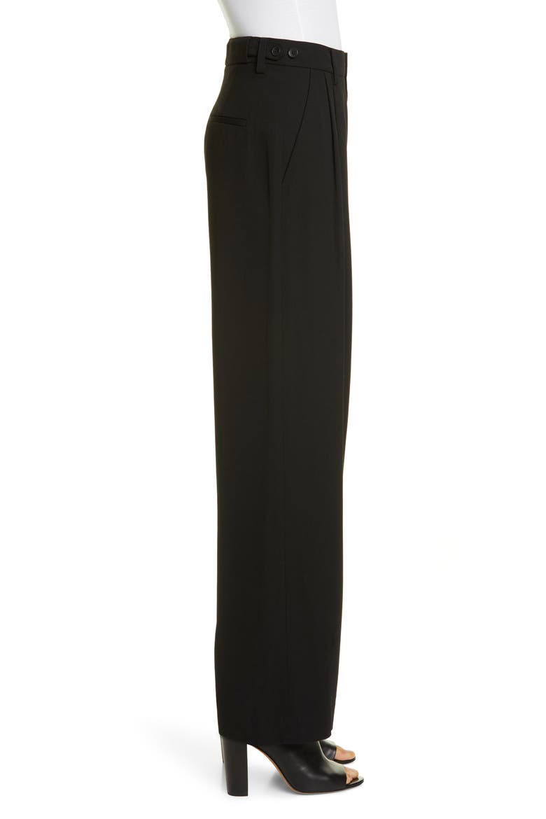 Wide Leg Trousers, Alternate, color, BLACK