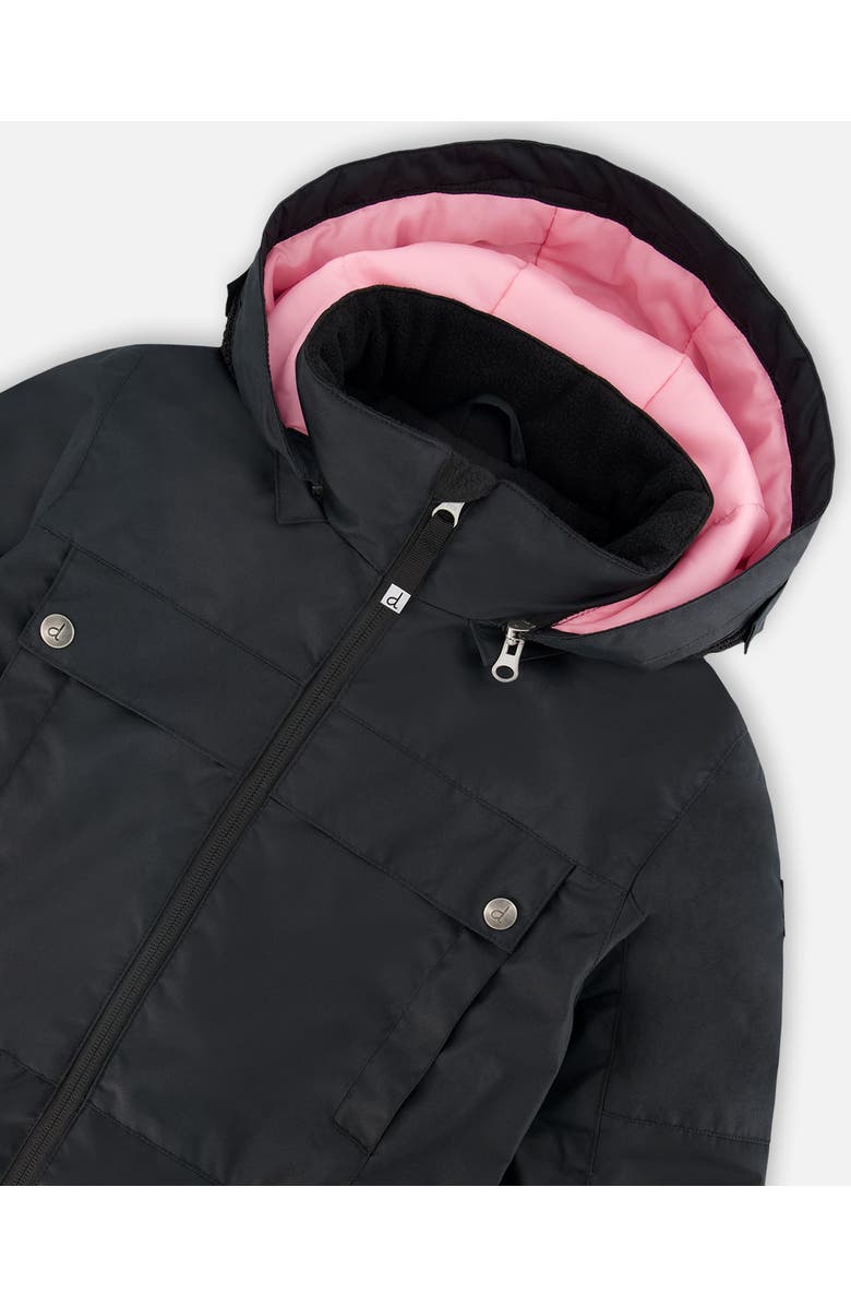 Deux par Deux Girl One-Piece Teknik Snowsuit, Alternate, color, Black