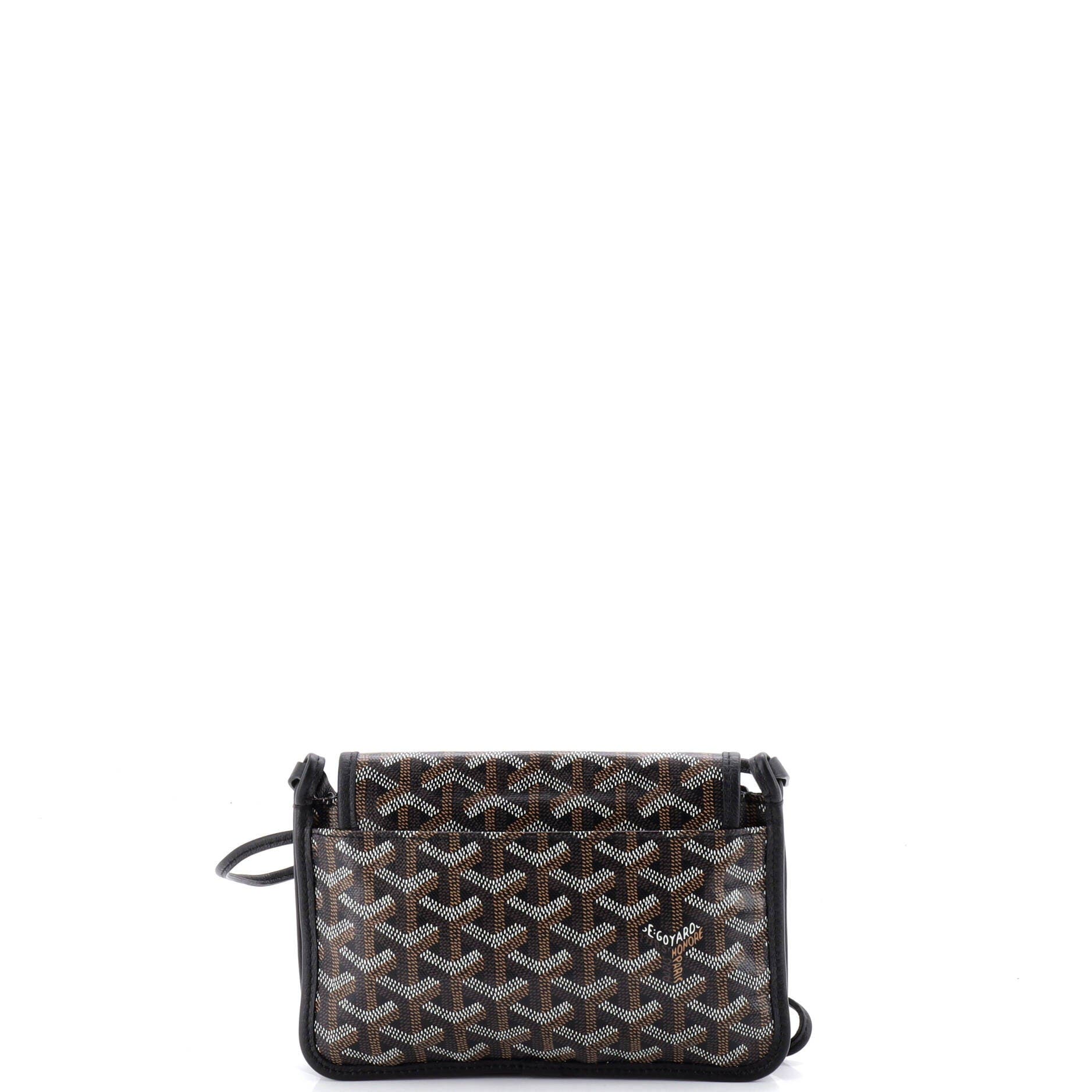 Plumet Clutch Wallet Coated Canvas, Alternate, color, Black