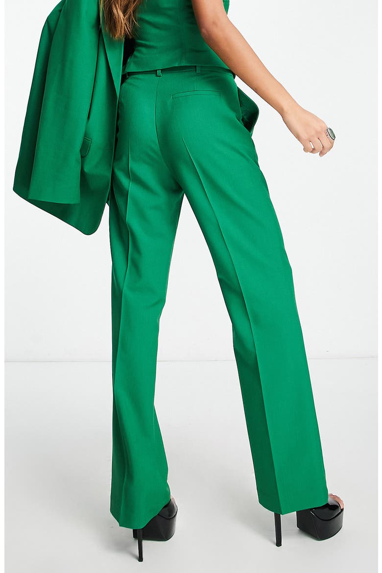 Slim Straight Leg Suit Trousers, Alternate, color, MEDIUM GREEN