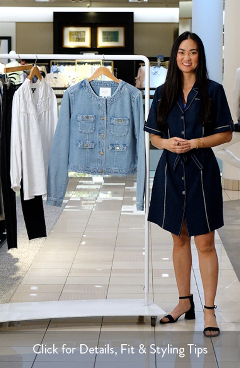 Kiya Crop Denim Jacket, sales video thumbnail