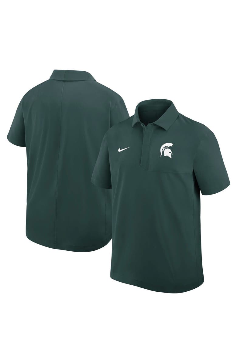 Nike Men's Nike Green Michigan State Spartans 2025 Coaches Sideline Polo, Alternate, color, Green
