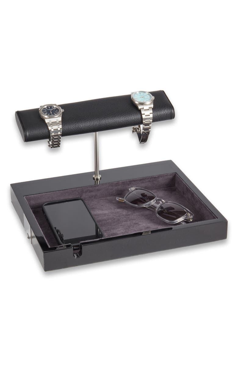 Bey-Berk Bed Side Valet Station, Alternate, color, Black