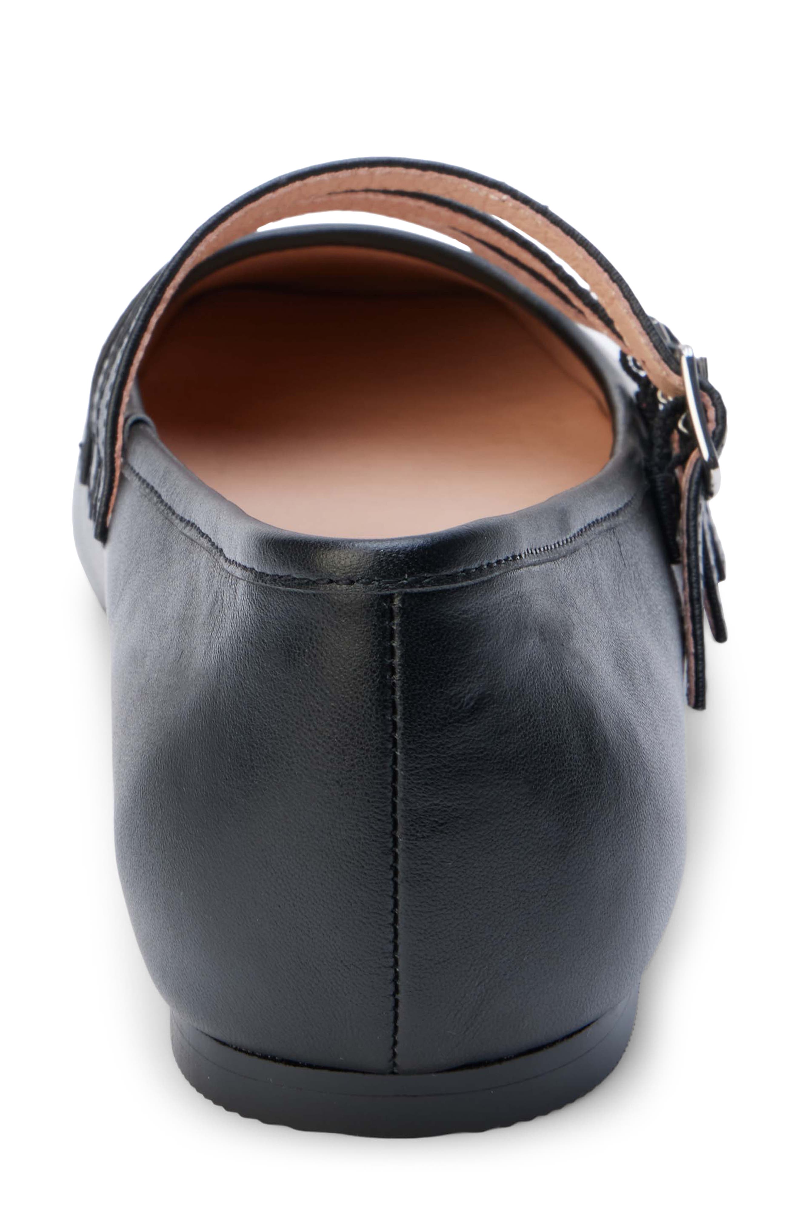 Nova Strappy Ballet Flat, Alternate, color, BLACK