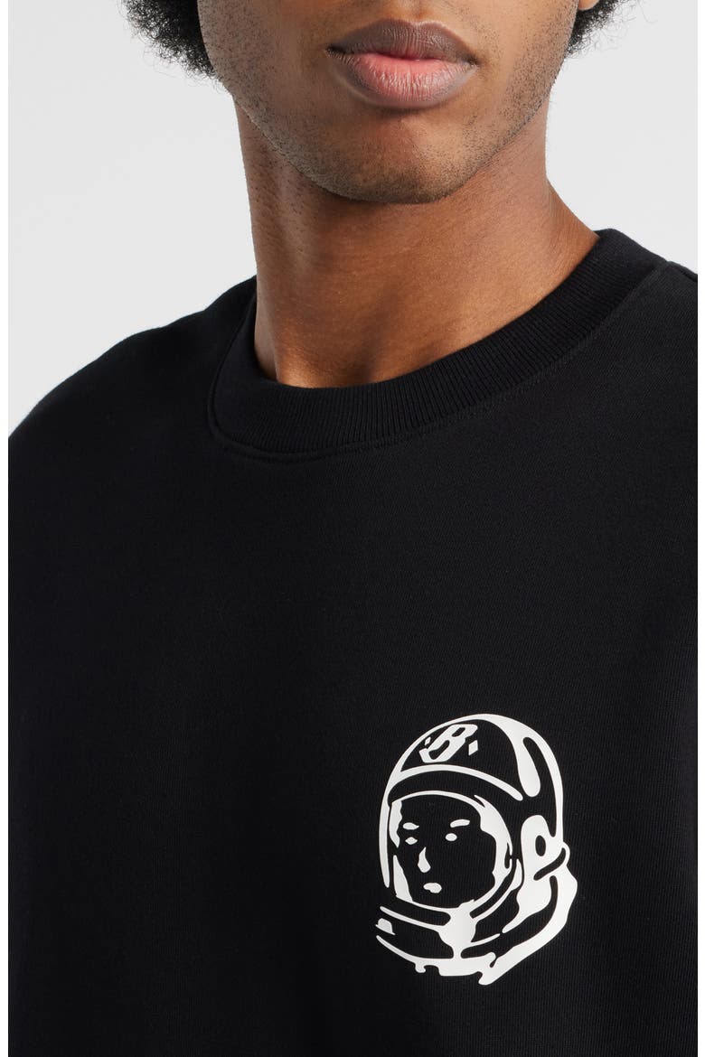 BB Helmet Crewneck Sweatshirt, Alternate, color, BLACK